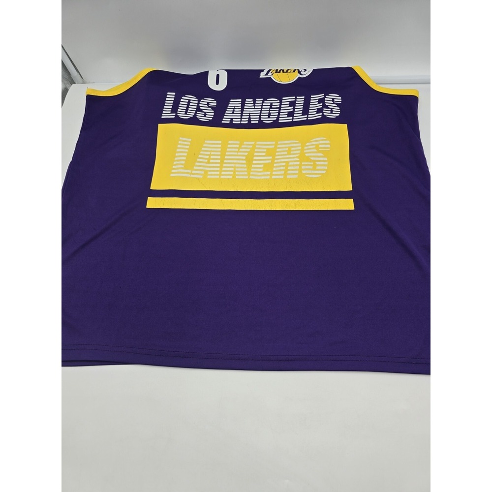 LOS ANGELES LAKERS Lebron 6 James Summer Tank Top jersey men's XXL NBA - Picture 7 of 15